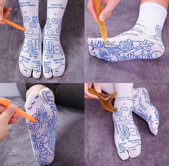 Sosete pentru Masaj, Presopunctură si Reflexoterapie