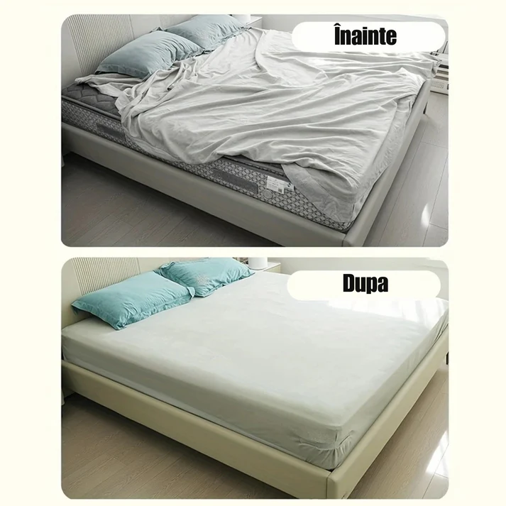 FixCearceaf™ – Set 4 Suporturi pentru Fixarea Perfectă a Cearsafului